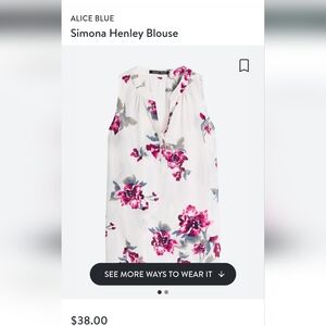 Beautiful flowy floral sleeveless blouse